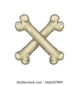 Drawing Of Crossed Bones Vector Illustration
