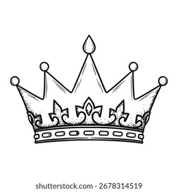 Drawing Crown vector Illustration Design 