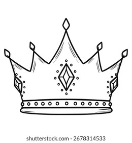 Drawing Crown vector Illustration Design 