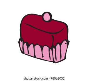 Drawing of a cup cake