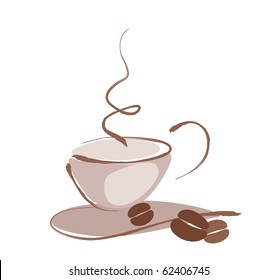 Drawing of a cup of coffee