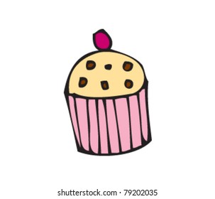 drawing of a cupcake