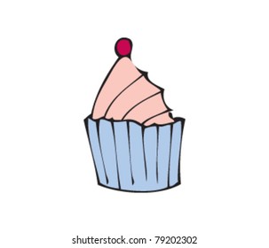 drawing of a cupcake