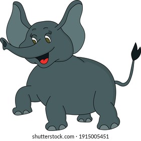 Dibujo de un lindo elefante