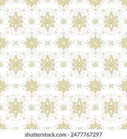 Drawing of Damascus on the wallpaper. Vintage bohemian design. Boho print in retro style. Beautiful snowflakes. Seamless openwork lace pattern for embroidery. Vintage bohemian design. Damask stencil.