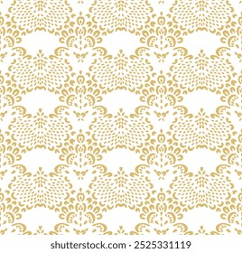 Drawing of Damascus on the wallpaper. Vintage bohemian design. Boho print in retro style. Beautiful snowflakes. Seamless openwork lace pattern for embroidery. Vintage bohemian design. Damask stencil.