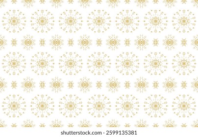 Drawing of Damascus on the wallpaper. Vintage bohemian design. Boho print in retro style. Beautiful snowflakes. Seamless openwork lace pattern for embroidery. Vintage bohemian design. Damask stencil.
