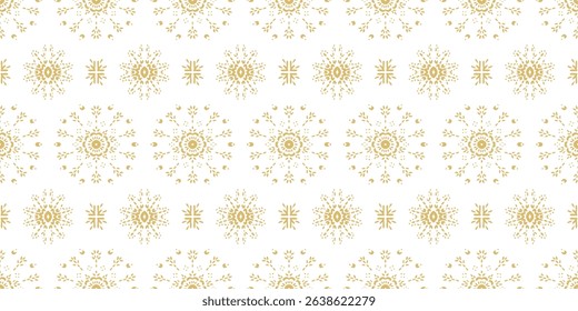 Drawing of Damascus on the wallpaper. Vintage bohemian design. Boho print in retro style. Beautiful snowflakes. Seamless openwork lace pattern for embroidery. Vintage bohemian design. Damask stencil.