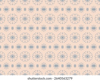 Drawing of Damascus on the wallpaper. Vintage bohemian design. Boho print in retro style. Beautiful snowflakes. Seamless openwork lace pattern for embroidery. Vintage bohemian design. Damask stencil.
