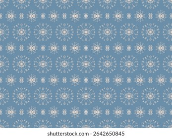 Drawing of Damascus on the wallpaper. Vintage bohemian design. Boho print in retro style. Beautiful snowflakes. Seamless openwork lace pattern for embroidery. Vintage bohemian design. Damask stencil.