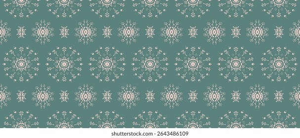 Drawing of Damascus on the wallpaper. Vintage bohemian design. Boho print in retro style. Beautiful snowflakes. Seamless openwork lace pattern for embroidery. Vintage bohemian design. Damask stencil.