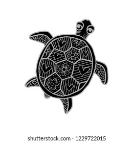 Drawing decorative turtle