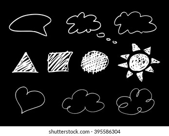 Drawing design elements. Signature collection.