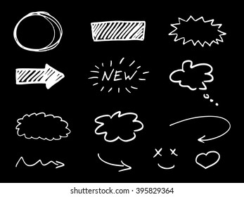 Drawing design elements. Signature collection.