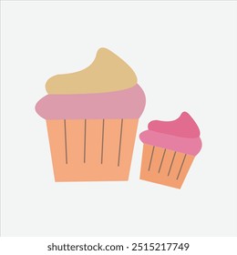 Diseño de dibujo de helado en taza comestible