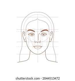 Contour Illustration Woman Face Simple Line Stock Vector (Royalty Free ...