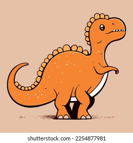 dibujo de una ilustración de dinosaurio