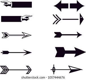 Drawing Direction Signs Stock Vector (Royalty Free) 1057444676 ...