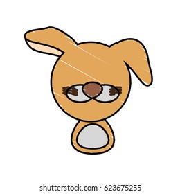 drawing dog face animal