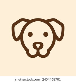 a drawing of a dog with on brown paper