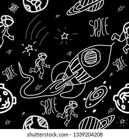 drawing doodle  space pattern