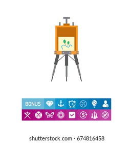 Drawing easel icon