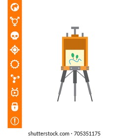 Drawing easel icon