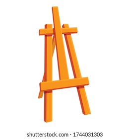 Drawing easel icon. Cartoon of drawing easel vector icon for web design isolated on white background