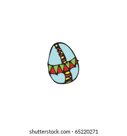 drawing of easter egg