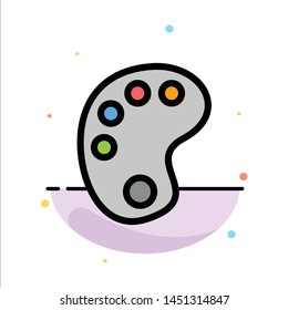 Drawing, Education, Paint Abstract Flat Color Icon Template