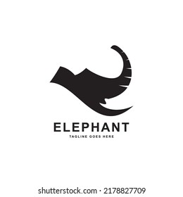 inspiración de diseño con el estilo del logo de elefantes
