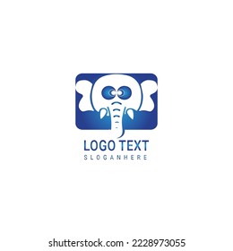 Drawing elephant logo style design inspiration