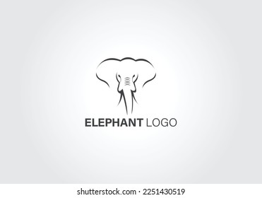 drawing elephant logo style design inspiration