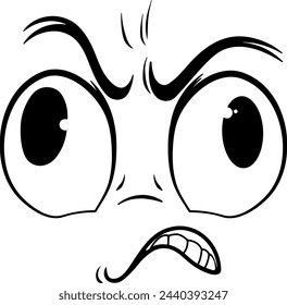 drawing emotion anger without background
