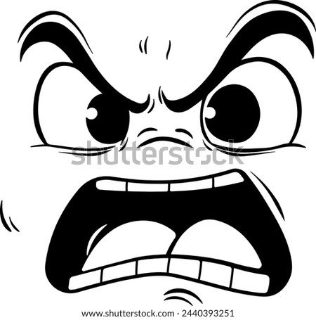 drawing emotion anger without background