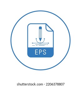 Drawing eps pencil layout icon | Circle version icon |