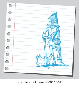 Drawing of a executioner