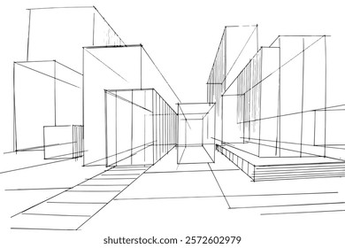 Desenhando linhas arquitetônicas exteriores e interiores. , Montagem gráfica em arquitetura e trabalhos de design de interiores. , Desenhe ideias para designs de interiores ou exteriores.