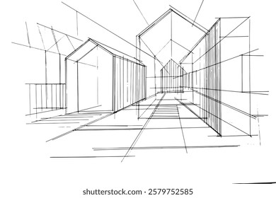 Desenhando linhas arquitetônicas exteriores e interiores. , Montagem gráfica em arquitetura e trabalhos de design de interiores. , Desenhe ideias para designs de interiores ou exteriores.