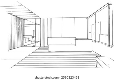 Desenhando linhas arquitetônicas exteriores e interiores. , Montagem gráfica em arquitetura e trabalhos de design de interiores. , Desenhe ideias para designs de interiores ou exteriores.