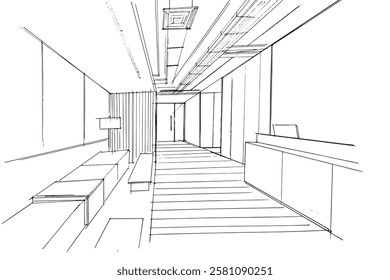 Desenhando linhas arquitetônicas exteriores e interiores. , Montagem gráfica em arquitetura e trabalhos de design de interiores. , Desenhe ideias para designs de interiores ou exteriores.