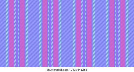 Tejido de dibujo textura sin fisuras, vector de patrón de rayas clásicas. Líneas verticales de fondo textil en color índigo y azul.