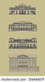Drawing the facades of old buildings
