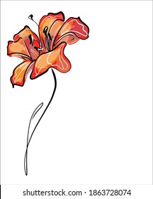 
Drawing fashion creative vector graphics with floral pattern for design with  tulip 