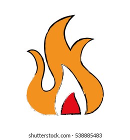 drawing fire flame burn hot design