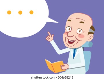 Drawing flat character design medical doctor concept ,vector illustration 