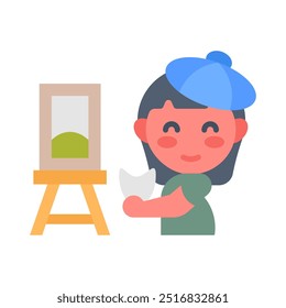 Dibujo de iconos planos, Ilustración vectorial