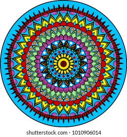 Drawing of a floral mandala