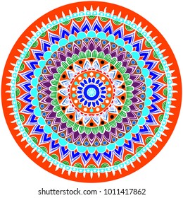 Drawing of a floral mandala