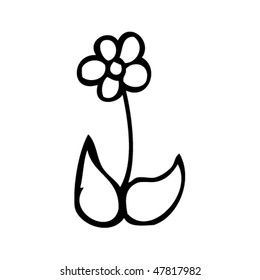 drawing of a flower